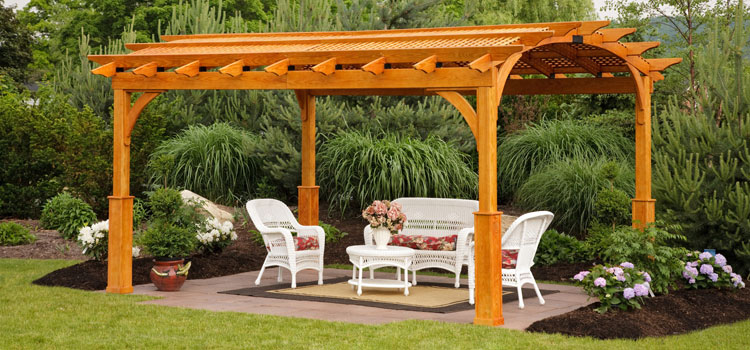 Cedar Wood Pergola Installation in Pacoima, CA