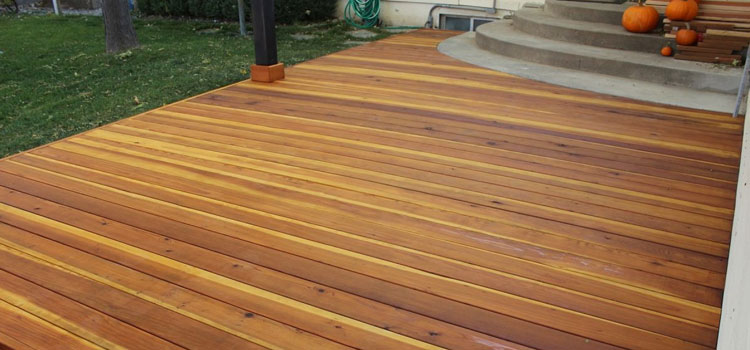 Smooth Redwood Decking in Pacoima, CA